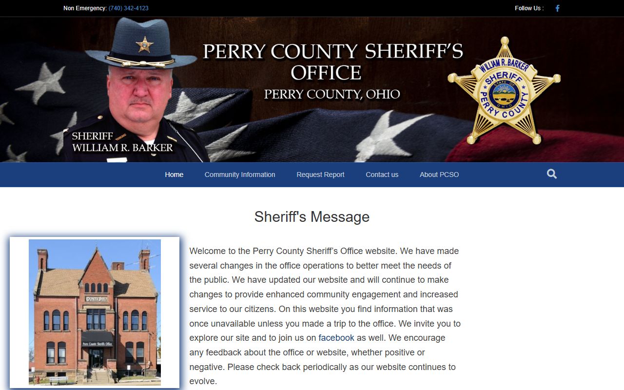 Perry County Sheriff's Office website for arrest records and jail information